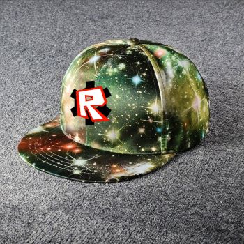 Roblox Galaxy Snapback Hat Adjustable Flat Bill Baseball Cap 