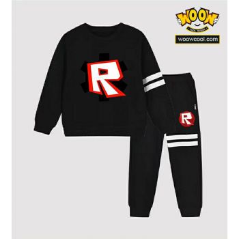 Roblox LOGO kids  sweat suits 2 piece sweatpants and hoodies