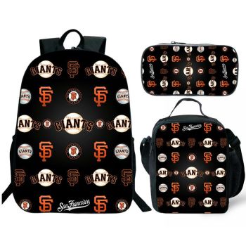 San Francisco Giants Backpack and Lunch box school bag Waterproof Bookbag Laptop bag Travel bag Kids Gifts Idea