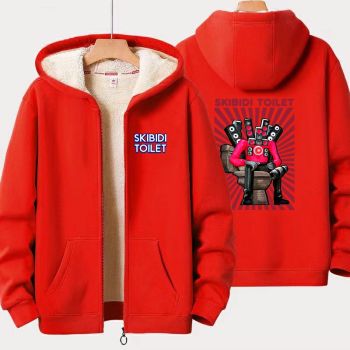 Skibidi toilet Hoodie Jacket Sweatshirt Fleece Coats Boys Girls Gifts