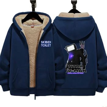 Skibidi toilet Titan tv-man Hoodie Jacket Sweatshirt Fleece Coats Boys Girls Gifts
