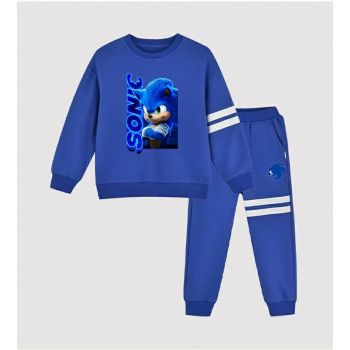 Sonic The Hedgehog kids sweat suits 2 piece sweatpants and hoodies