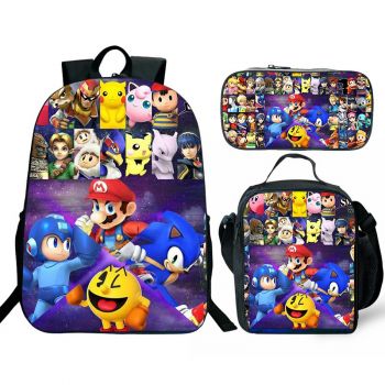 Super Smash Bros backpack 3D Printed Fashion Travel School Bag Laptop Backpack