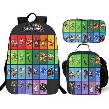 Super Smash Bros Bookbags 3D printed 16" waterproof backpack