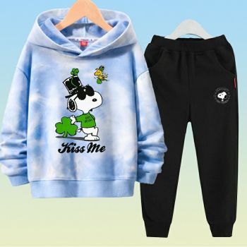 NEW Snoopy tie dye hoodie and sweatpants set 5