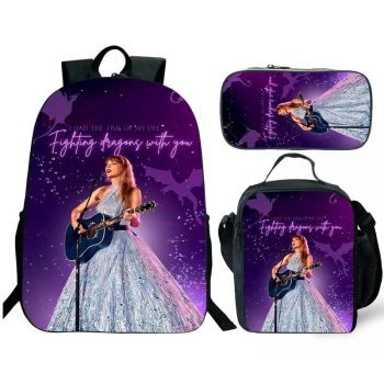 Taylor Swift Backpack and Lunch box school bag Waterproof Bookbag Laptop bag Travel bag Kids Gifts Idea