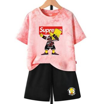 The Simpsons Tie dye T-Shirt Kids Cotton Shirt 