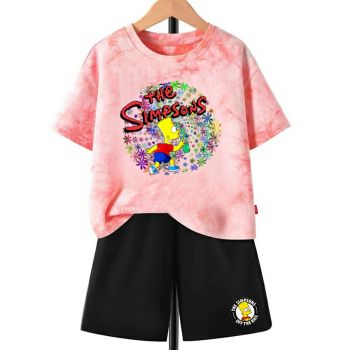 The Simpsons Tie dye T-Shirt Kids Cotton Shirt 4