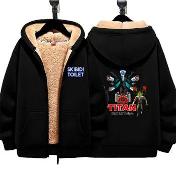 Titan Skibidi toilet Clothes Boys Girls Hoodie Jacket for Kids Fleece Sweatshirt Titan Winter Coats best gift