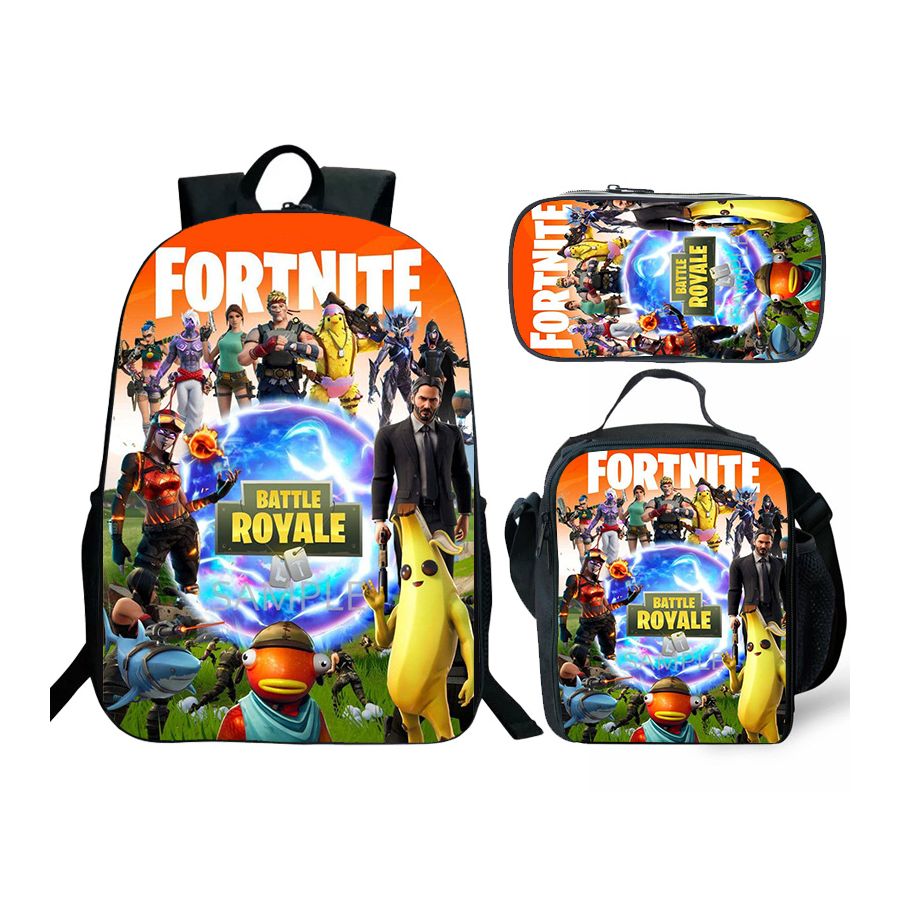 Fortnite Drift Backpack and Lunch box School Bag Bookbag Best Gifts