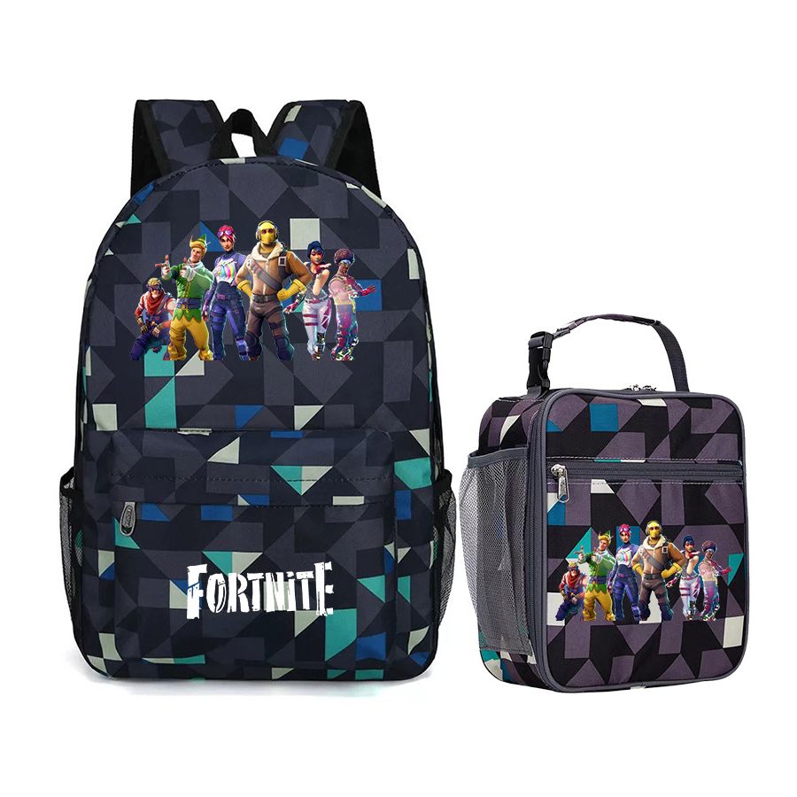 NEW Fortnite Backpack for School Book bag Lunch box Waterproof School